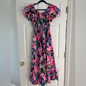 NWT Lilly Pulitzer cherry ganache garden bohemian dress